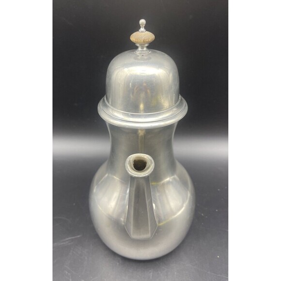 VTG John Somers Handmade Brazilian Pewter Teapot Stamped 10” - Picture 2 of 8